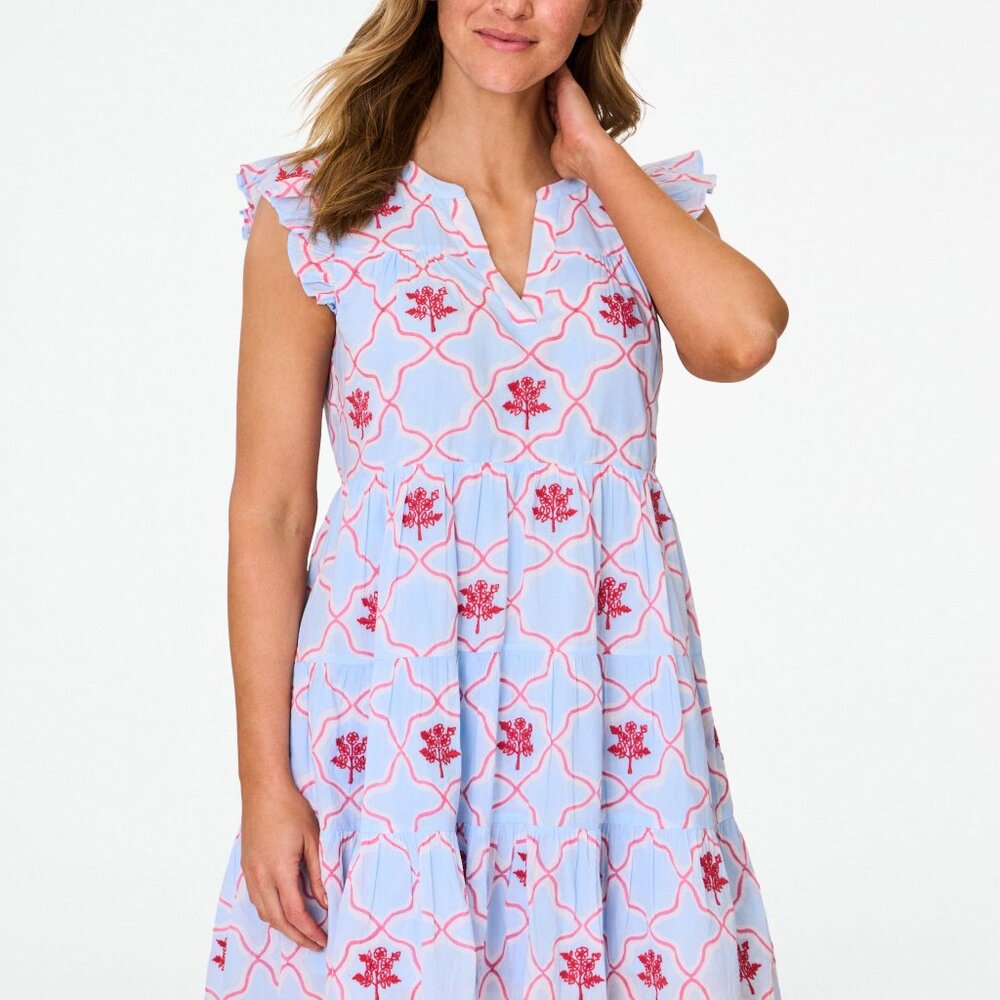 Roller Rabbit Argan Rosebud Pippa Dress Size MBLUE / M
